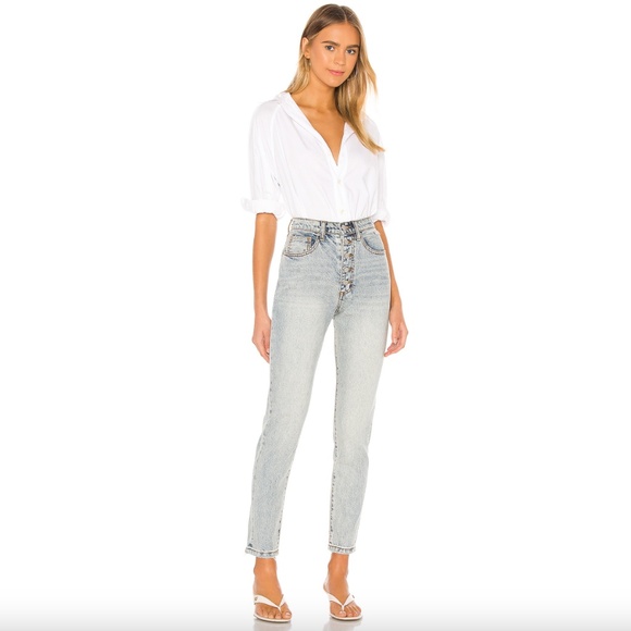 WeWoreWhat Danielle High Rise Straight Jeans - Picture 1 of 7